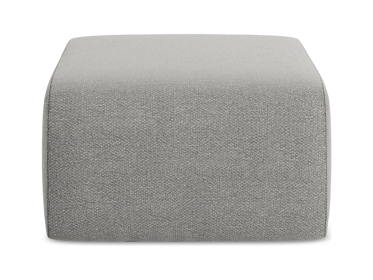 Pouf - Hocker - Bouclé - Hellgrau - LANI