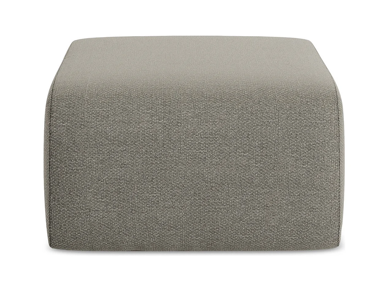 Poef van grijs bouclé - LANI