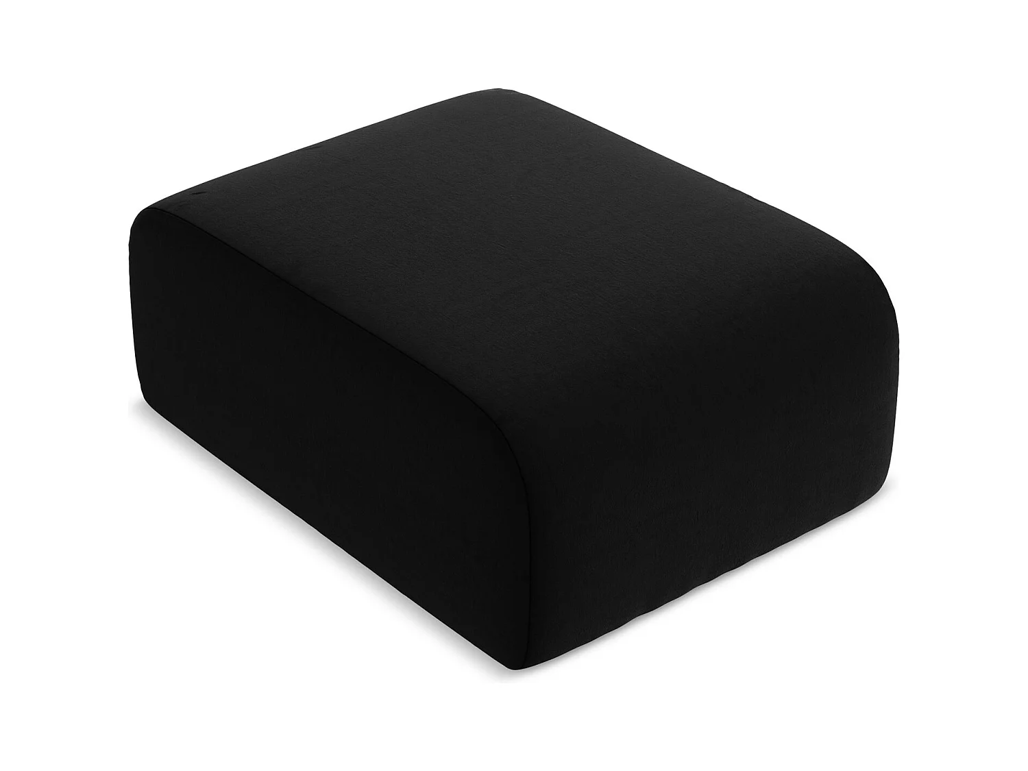 Puf de terciopelo negro - LANI