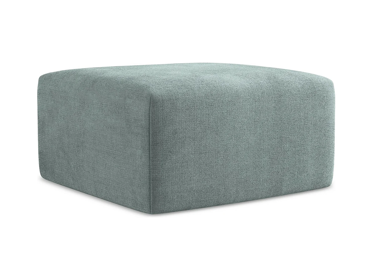 Pouf - Hocker - Strukturstoff - Jeans - KELI