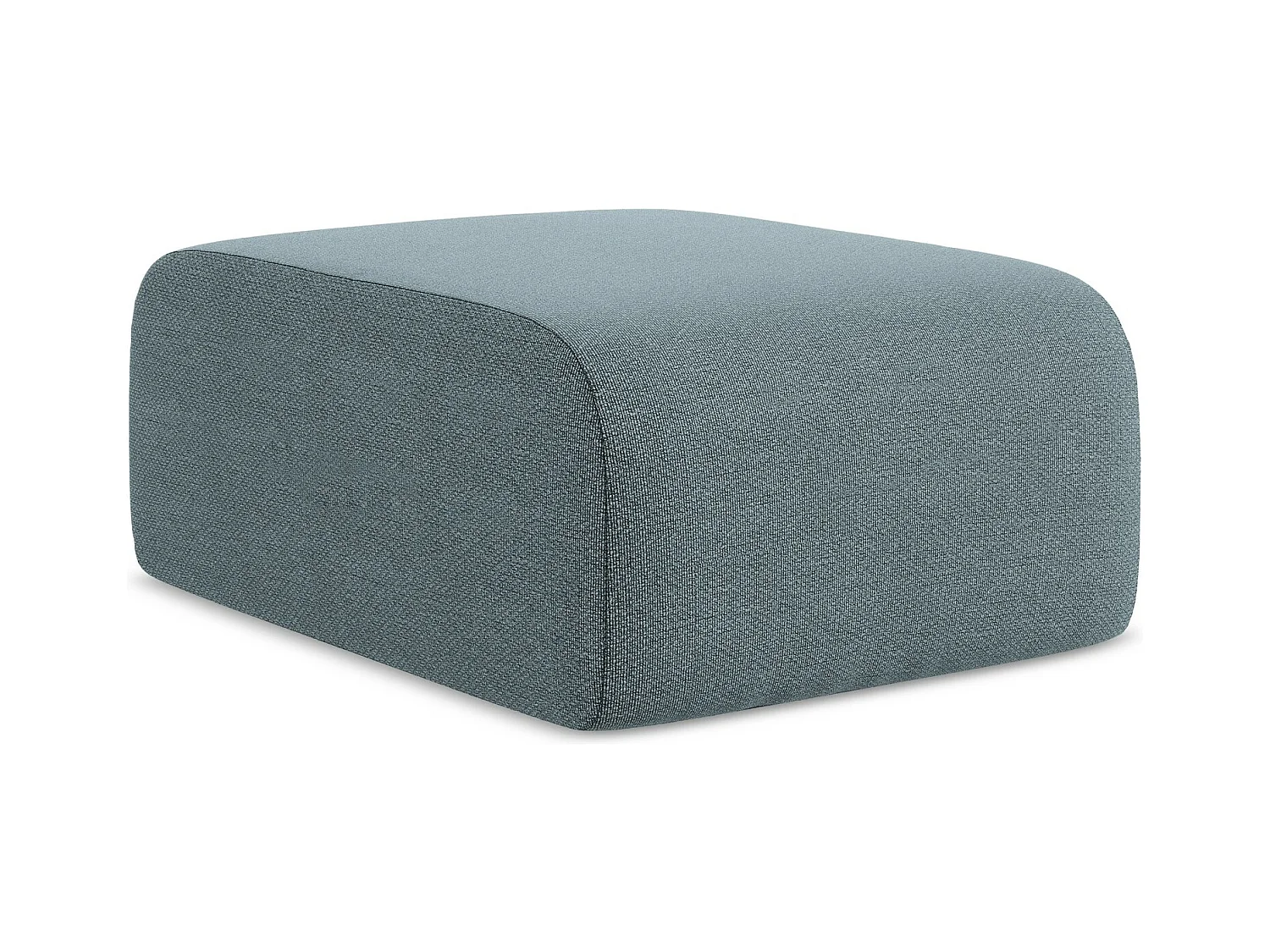 Pouf - Hocker - Bouclé - Jeans - LANI