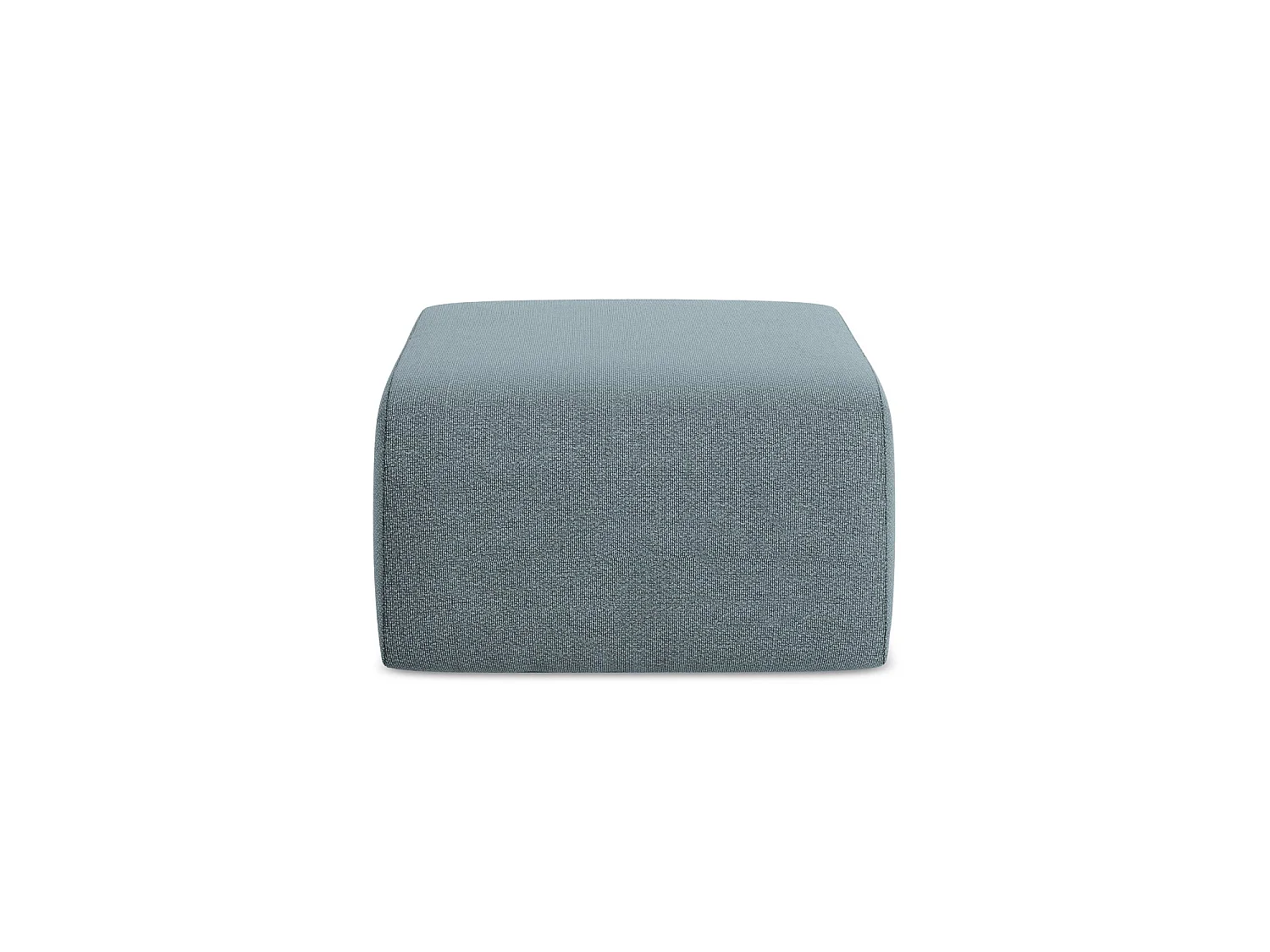Pouf en tissu bouclette - jeans - CERVO