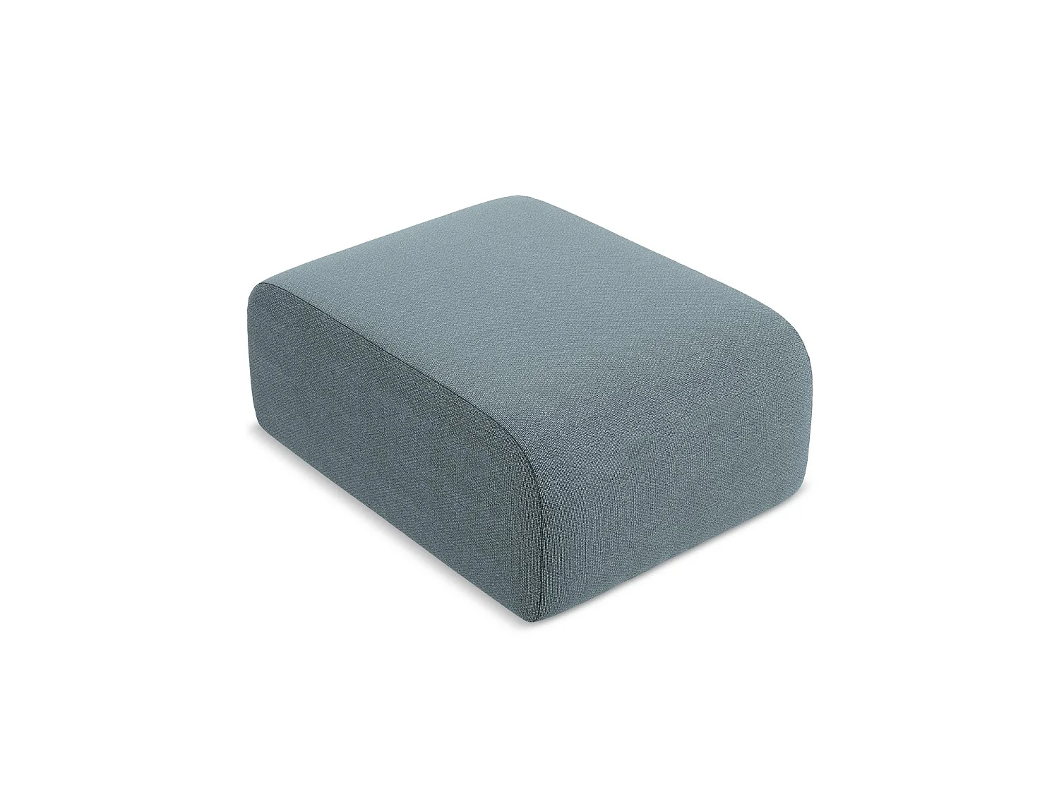 Pouf en tissu bouclette - jeans - CERVO