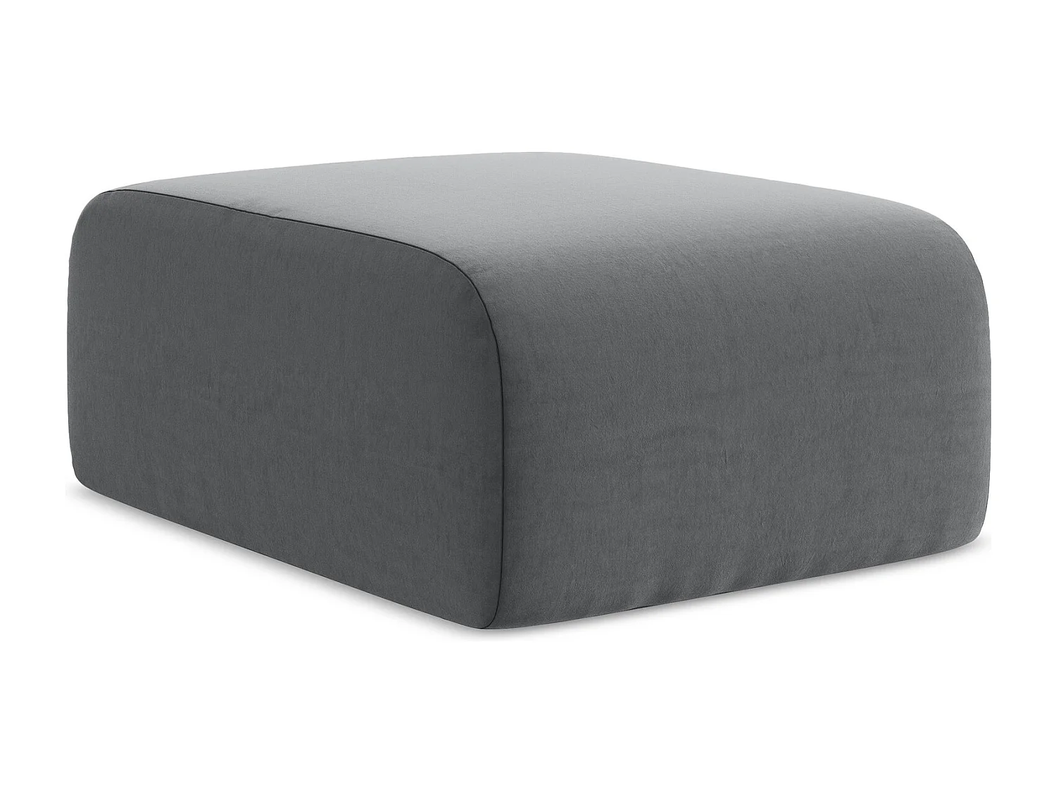 Pouf - Hocker - Samt - Stahl - LANI