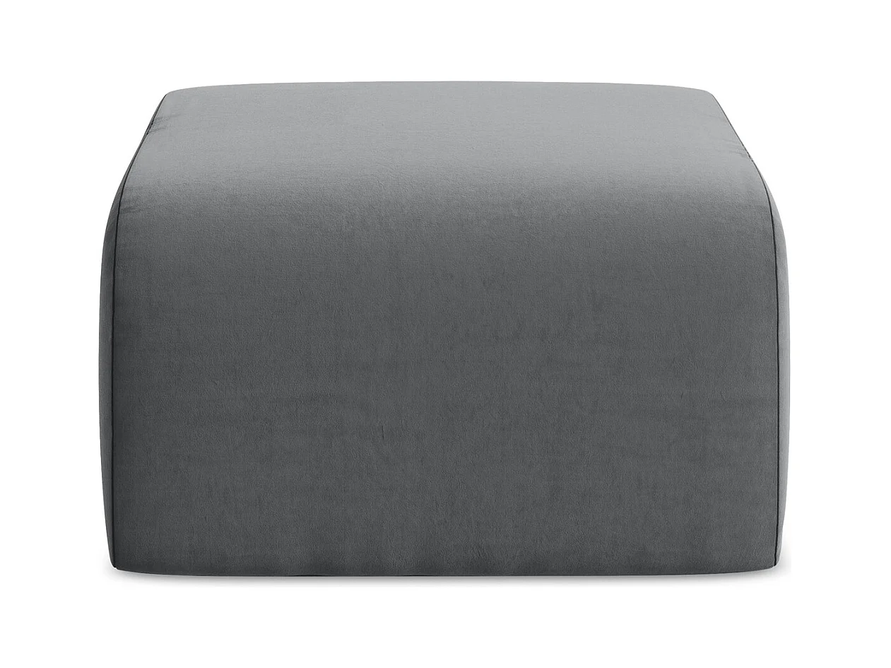 Pouf - Hocker - Samt - Stahl - LANI