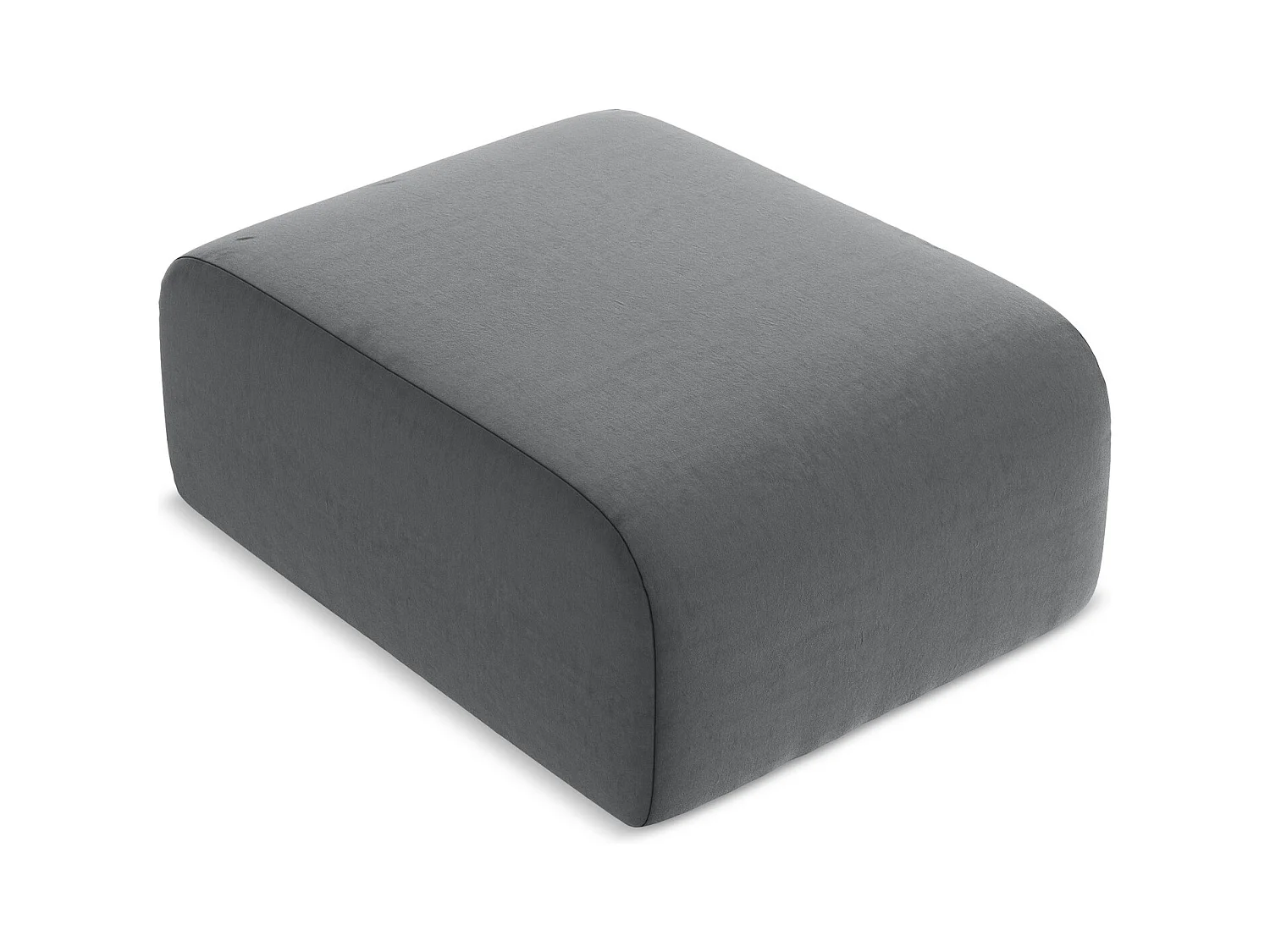 Pouf - Hocker - Samt - Stahl - LANI