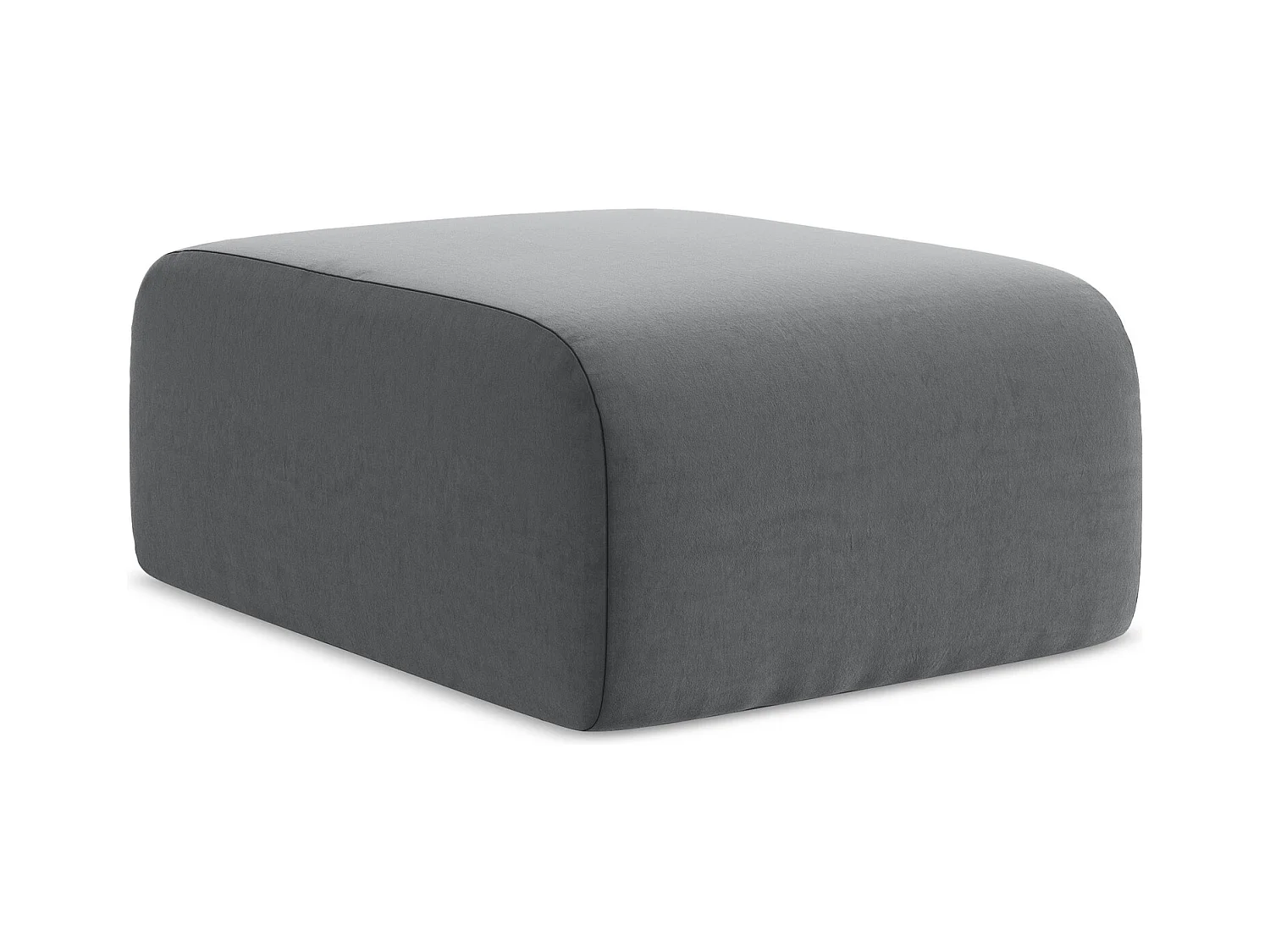 Pouf - Hocker - Samt - Stahl - LANI