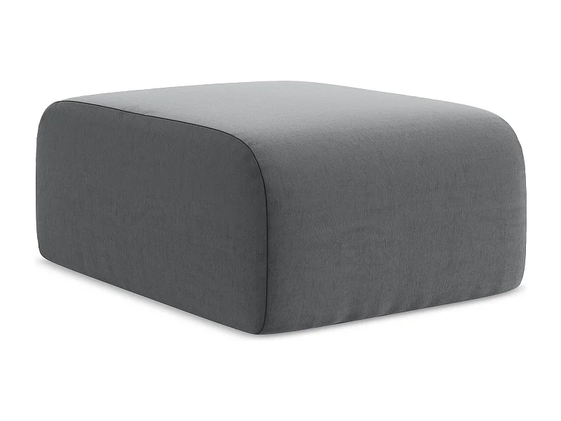 Pouf en velours - acier - LANI