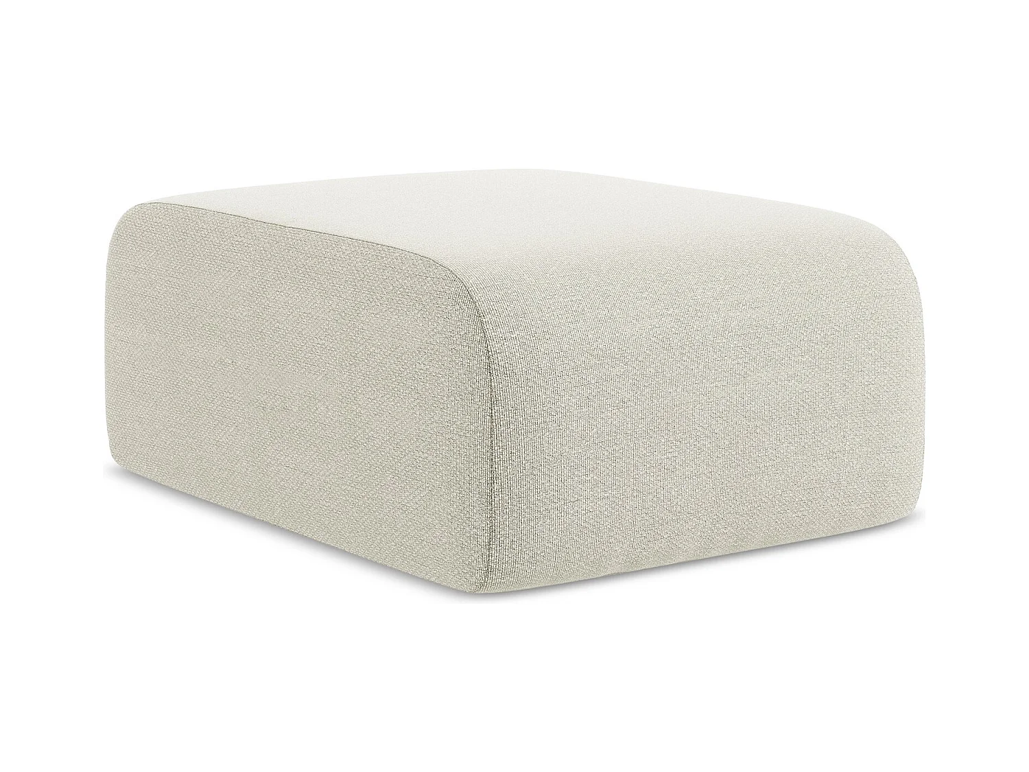 Poef van zand bouclé - LANI