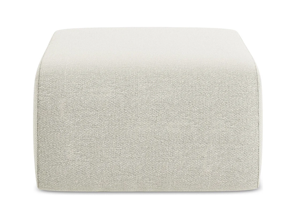 Poef van zand bouclé - LANI