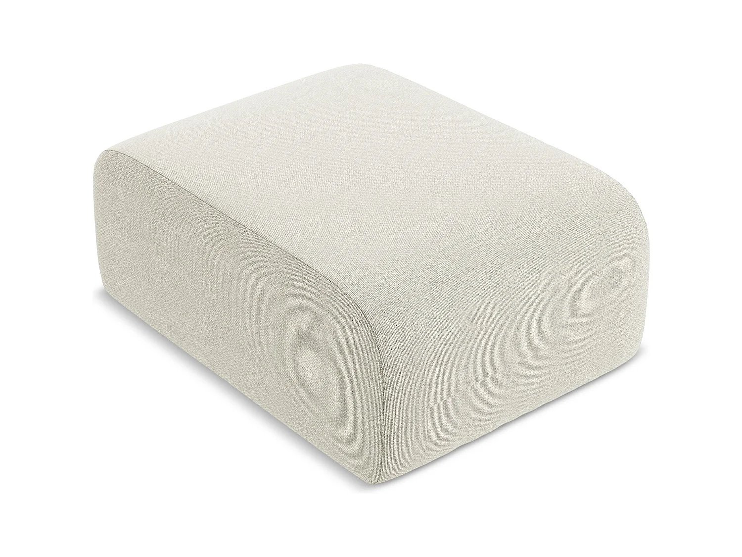 Poef van zand bouclé - LANI