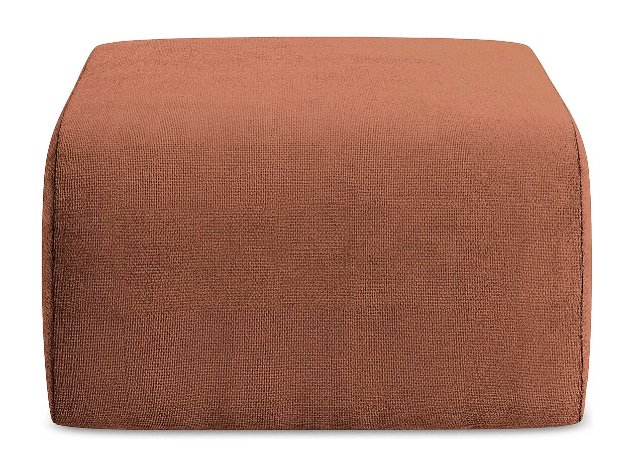 Pouf - Hocker - Chenille - Terrakotta - LANI