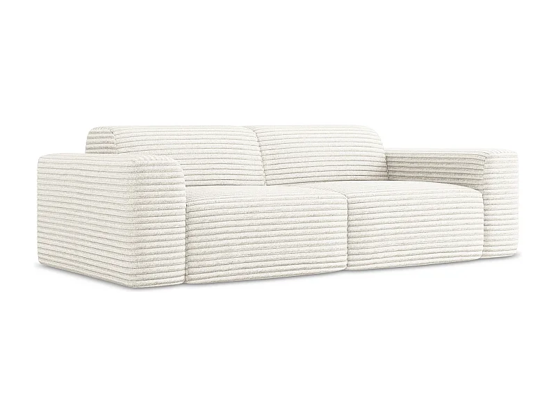 2-Sitzer Sofa - - Cord - Hell beige - KELI