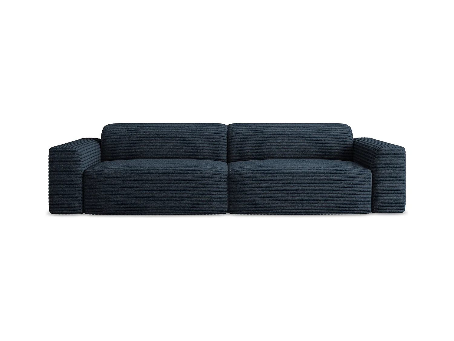 Modulares 4-Sitzer Sofa - - Cord - Königsblau - KELI