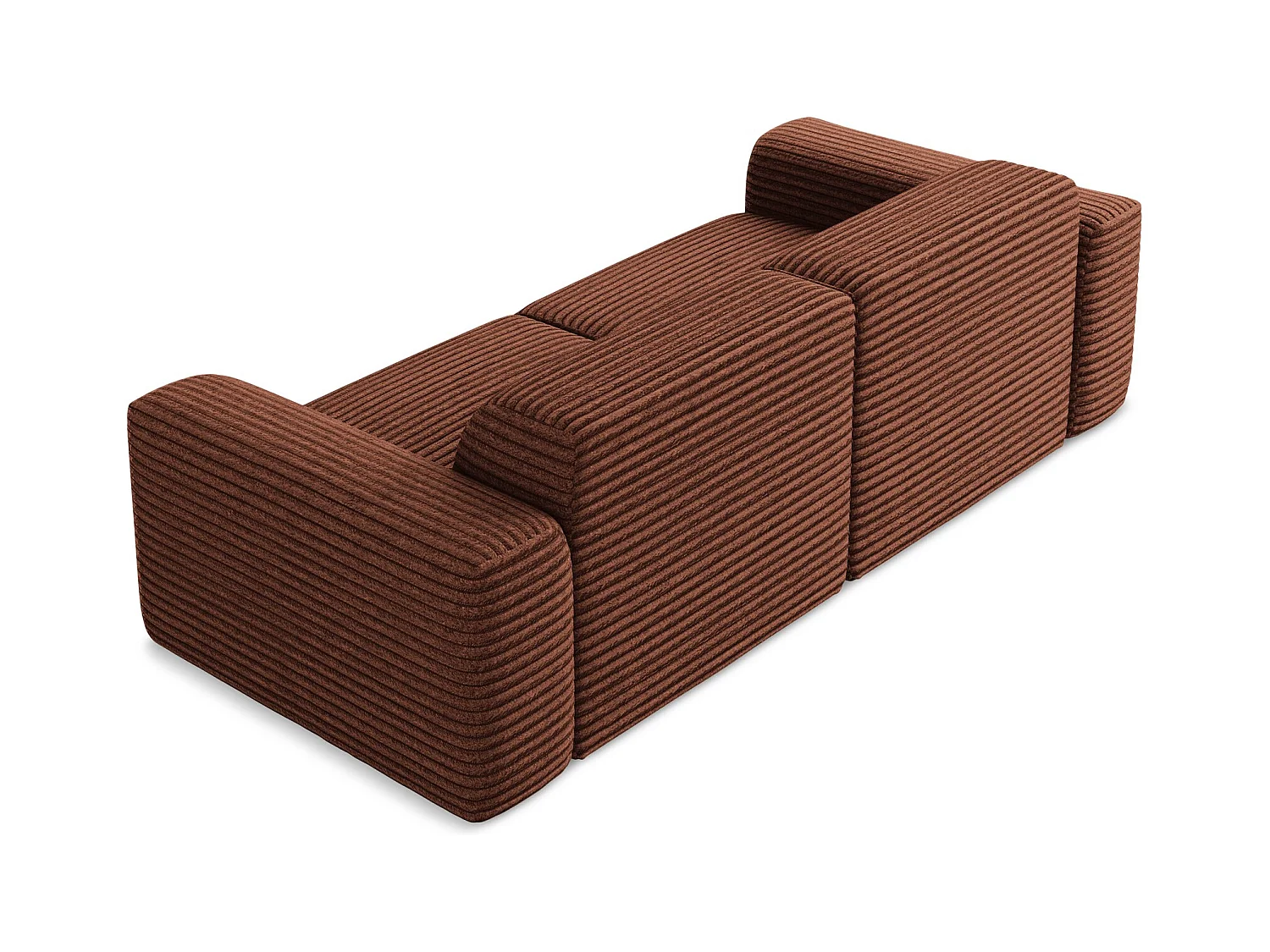 2-Sitzer Sofa - - Cord - Terrakotta - KELI