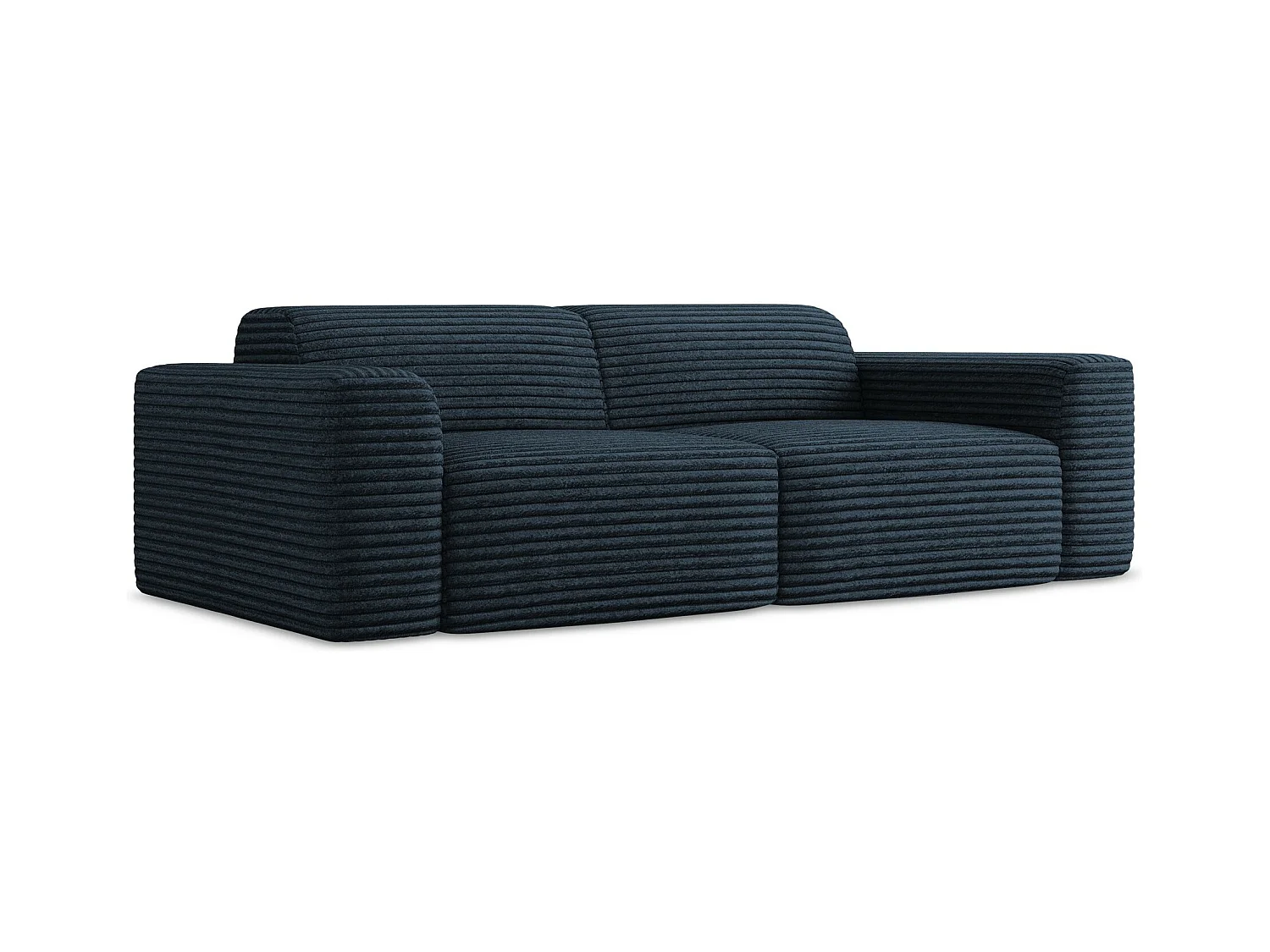 2-Sitzer Sofa - - Cord - Königsblau - KELI