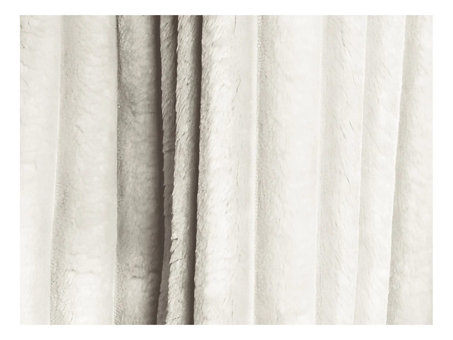 Vierzits modulaire bank van lichtbeige ribfluweel - KELI