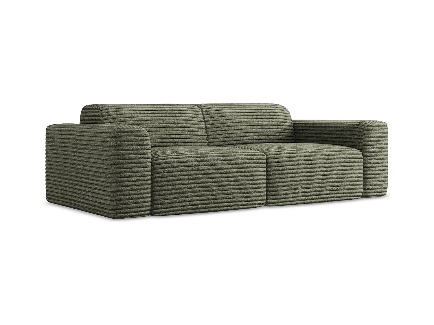 2-Sitzer Sofa - - Cord - Olive - KELI