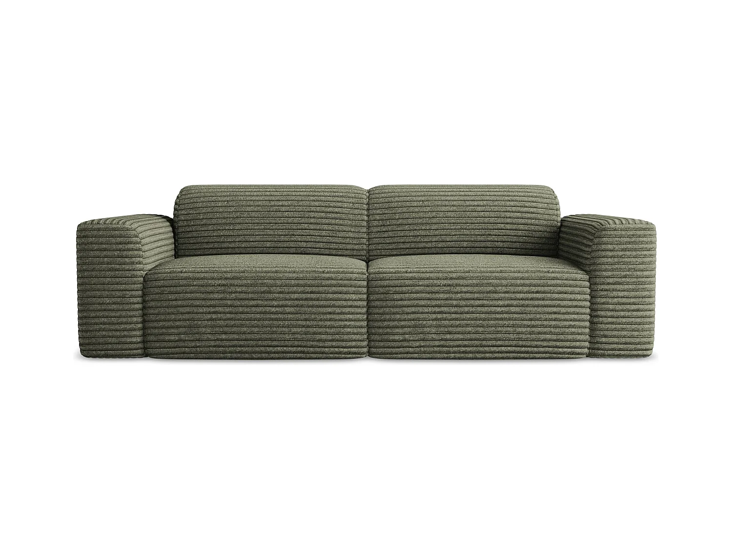 2-Sitzer Sofa - - Cord - Olive - KELI