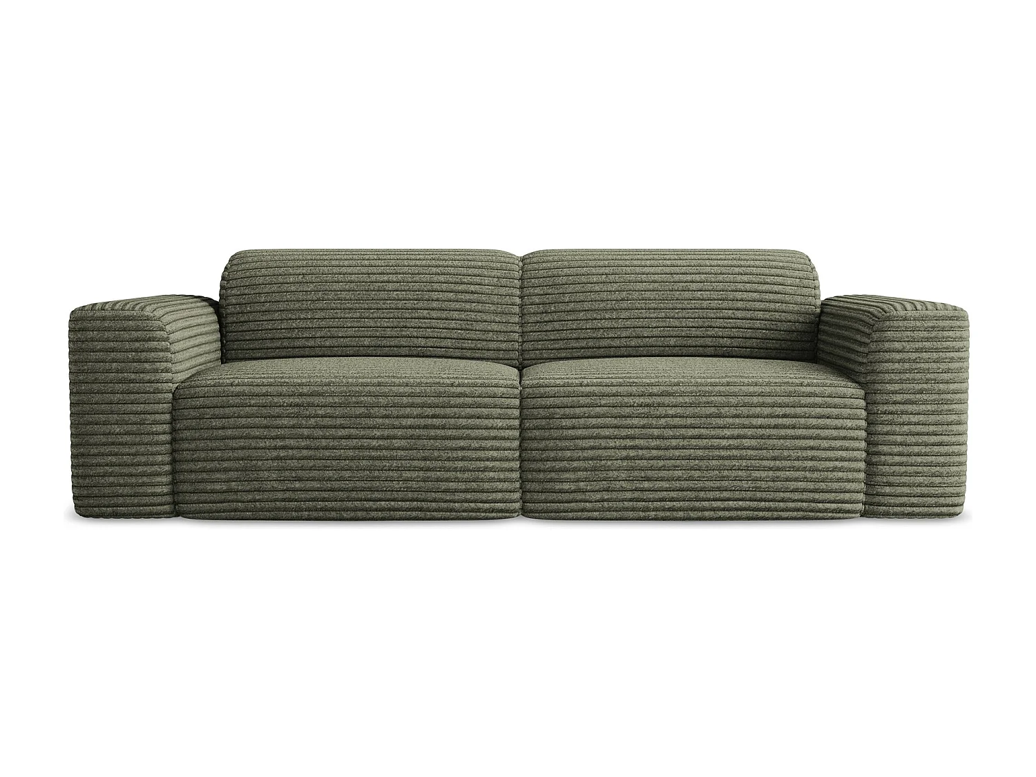 2-Sitzer Sofa - - Cord - Olive - KELI