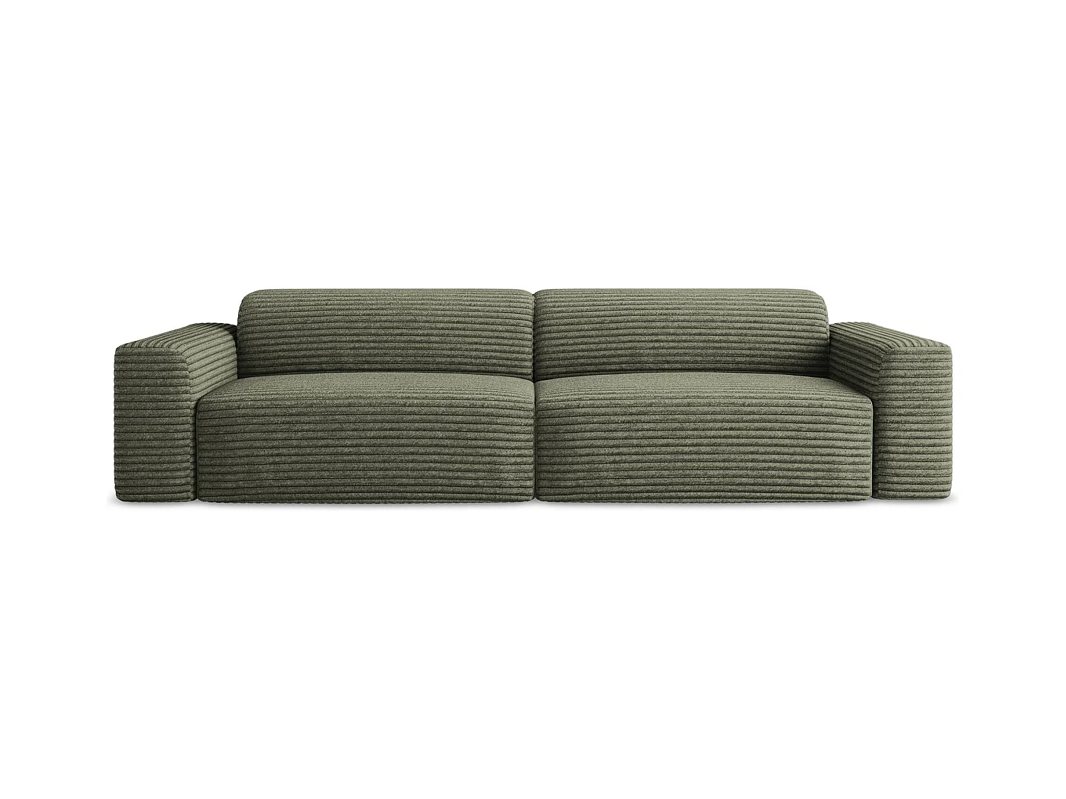 Modulares 4-Sitzer Sofa - - Cord - Olive - KELI