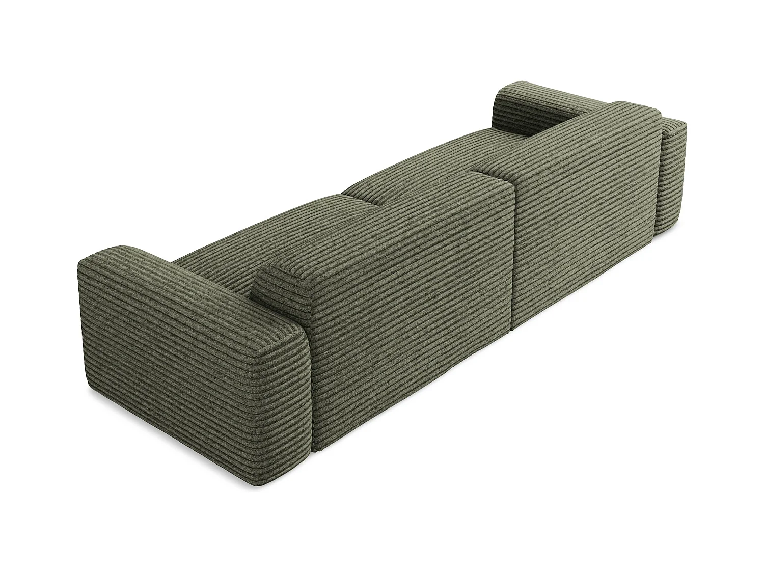 Modulares 4-Sitzer Sofa - - Cord - Olive - KELI