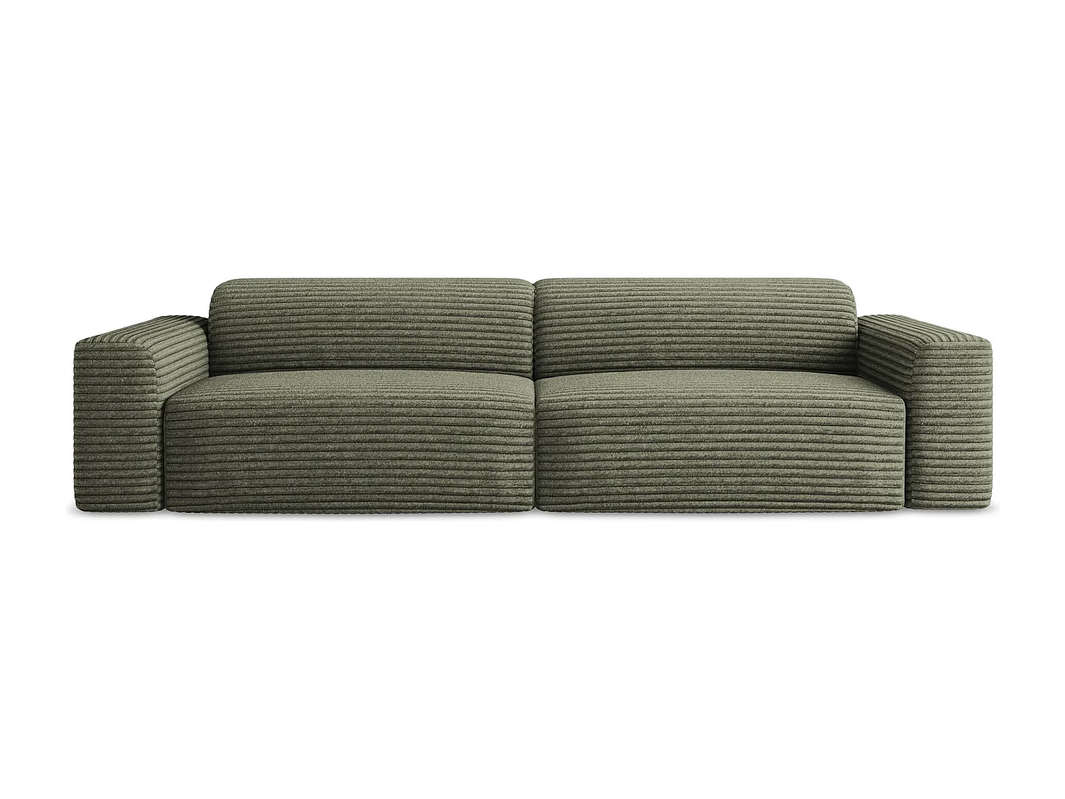 Modulares 4-Sitzer Sofa - - Cord - Olive - KELI
