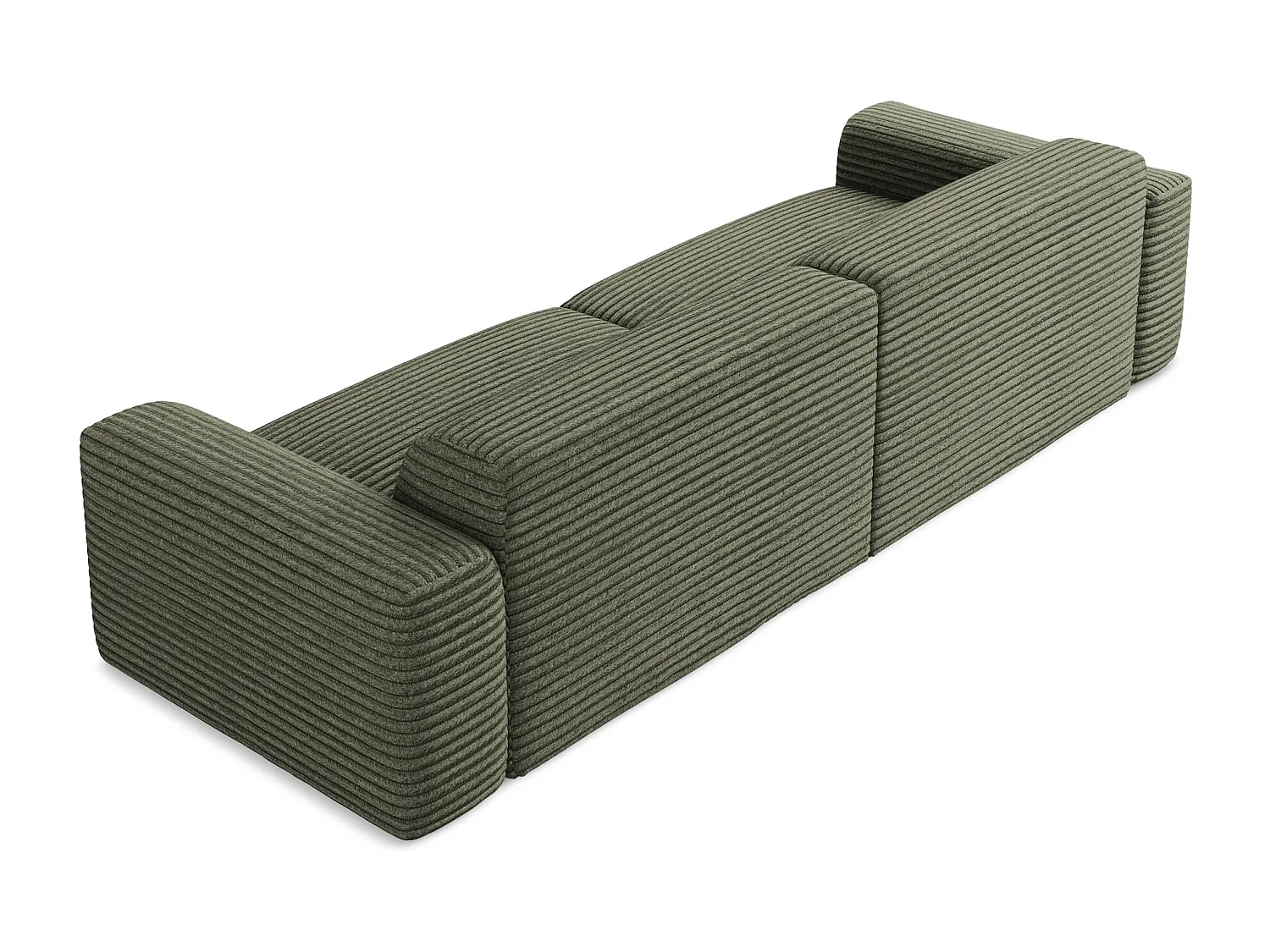 Modulares 4-Sitzer Sofa - - Cord - Olive - KELI
