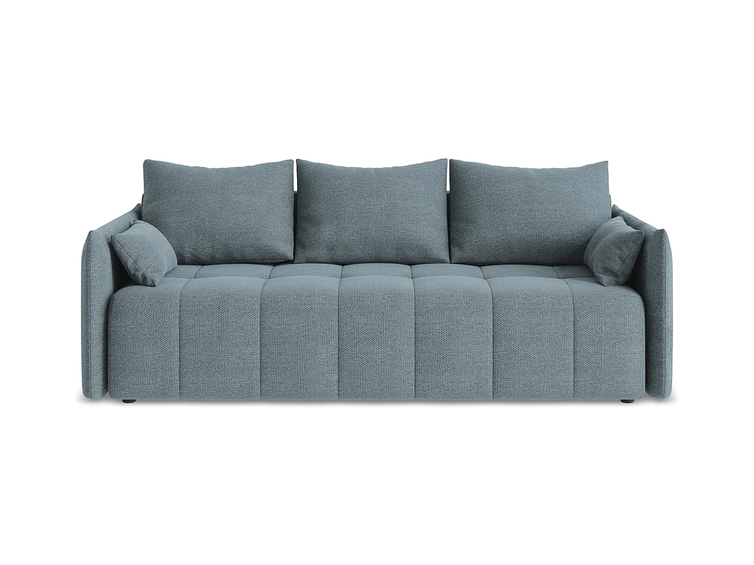3-Sitzer Sofa mit Schlaffunktion - - Bouclé - Jeans - MOKU