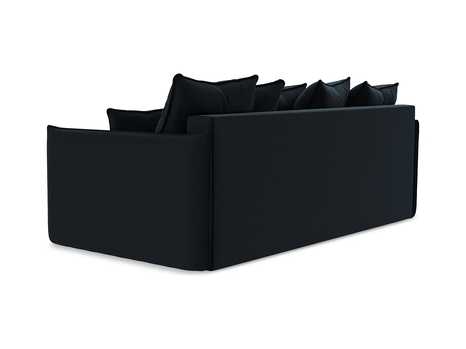 3-Sitzer Sofa mit Schlaffunktion - - Samt - Königsblau - HULA