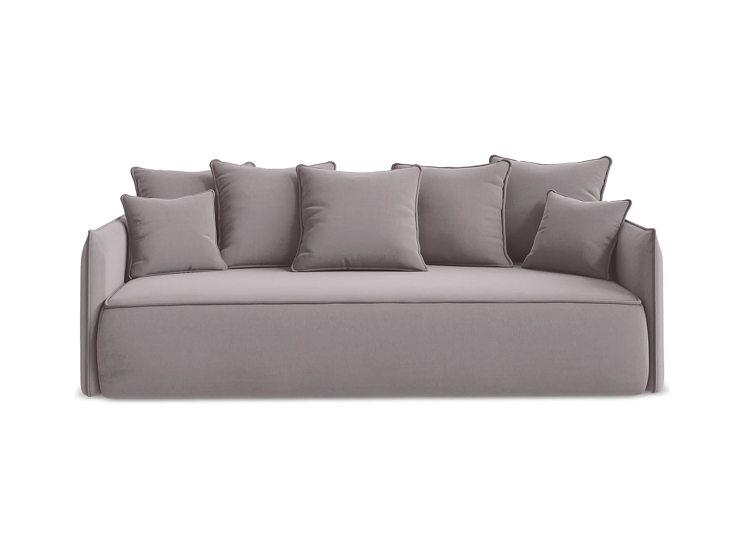 3-Sitzer Sofa mit Schlaffunktion - - Samt - Lavendel - HULA