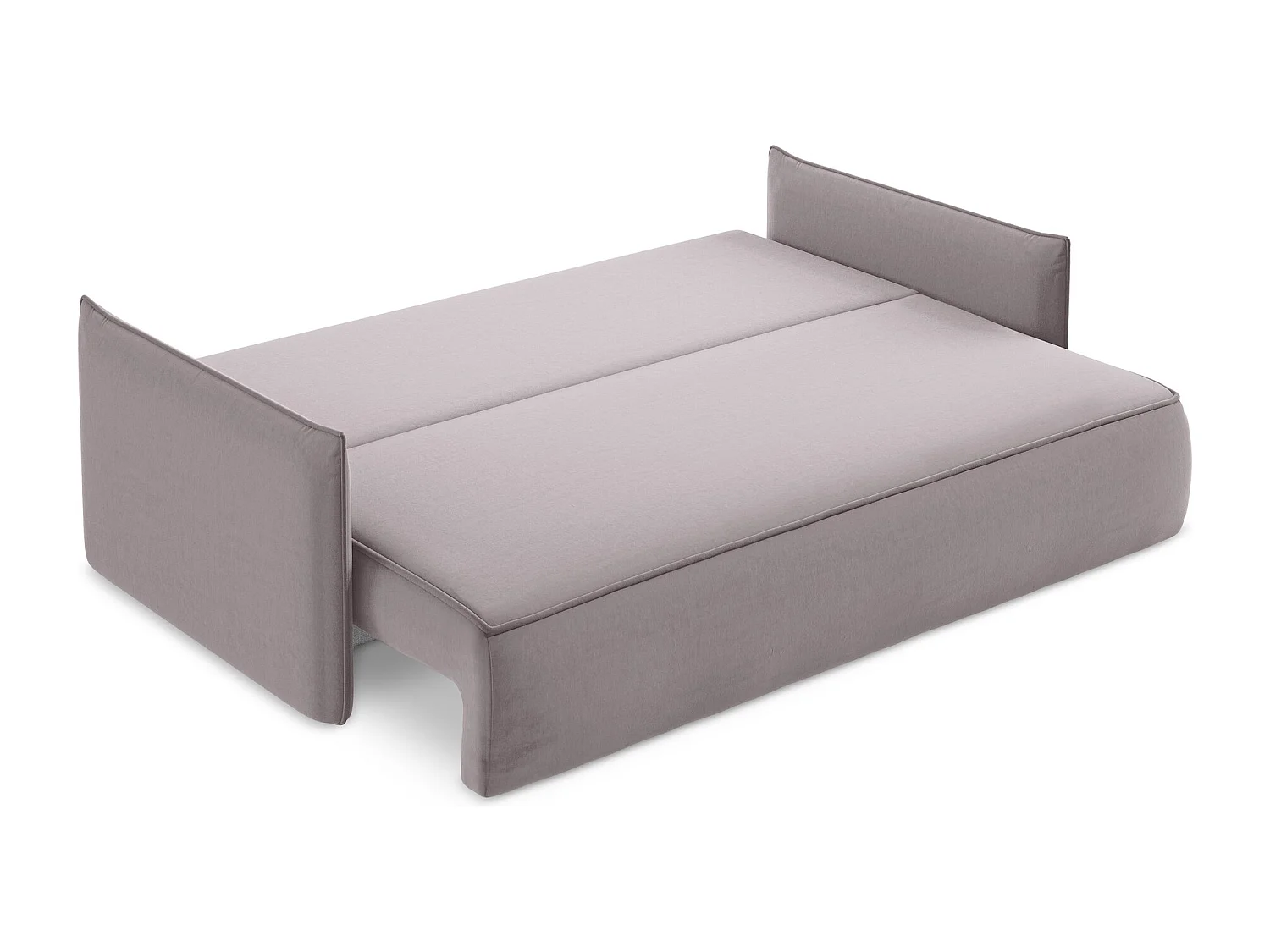 3-Sitzer Sofa mit Schlaffunktion - - Samt - Lavendel - HULA