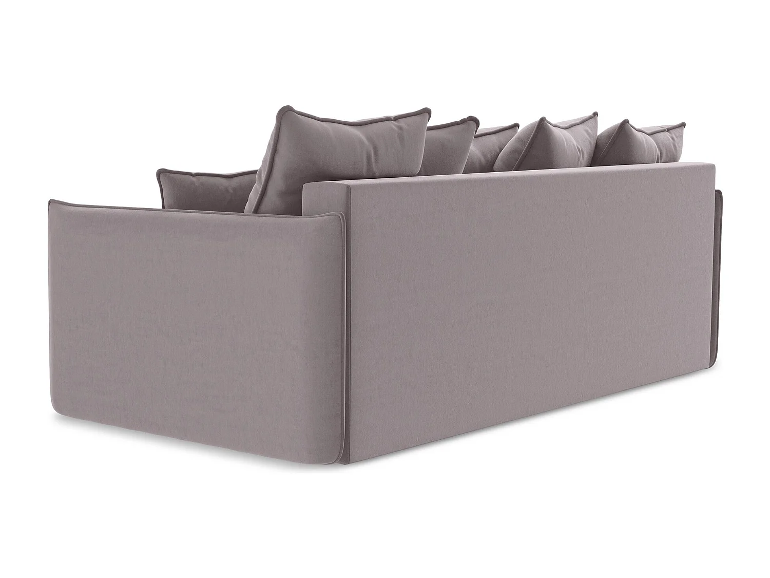 3-Sitzer Sofa mit Schlaffunktion - - Samt - Lavendel - HULA