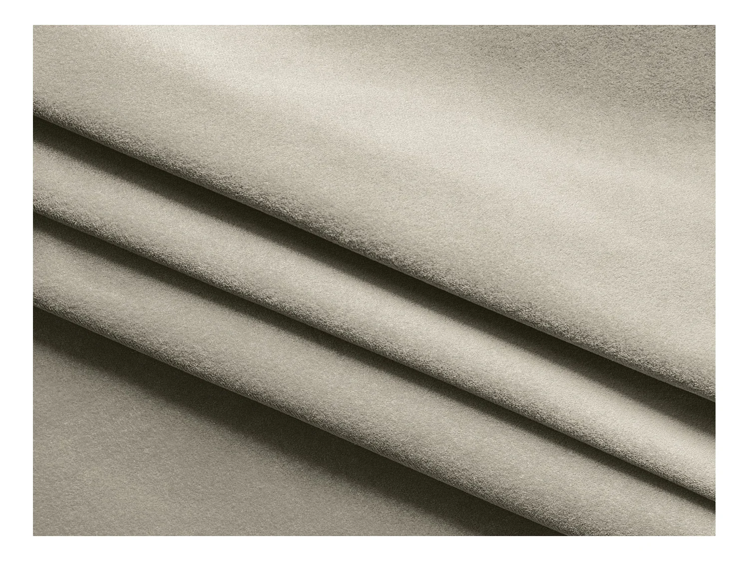 Driezits-slaapbank van parel velours - MOKU