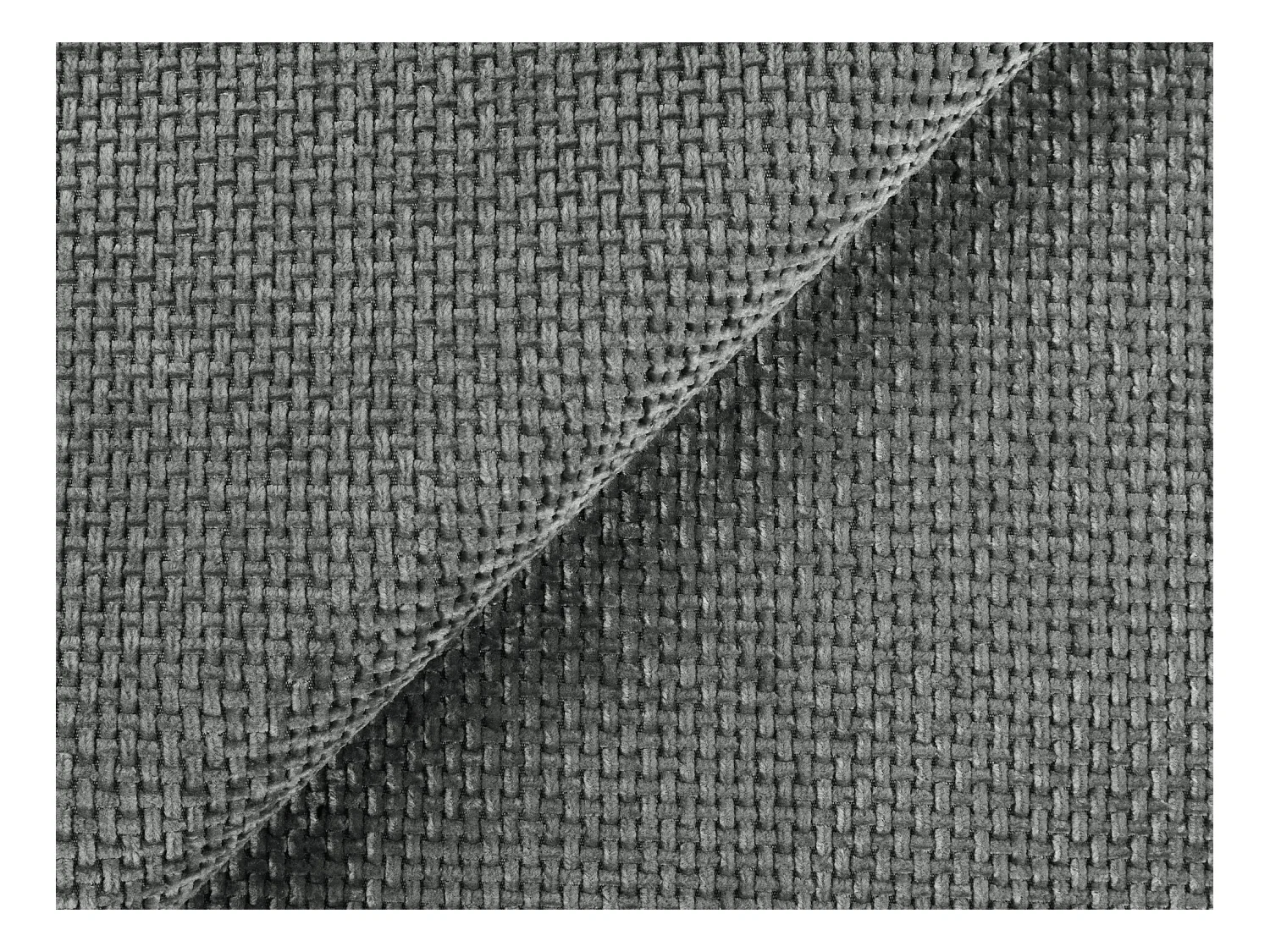 3-Sitzer Sofa mit Schlaffunktion - - Chenille - Grau - HULA