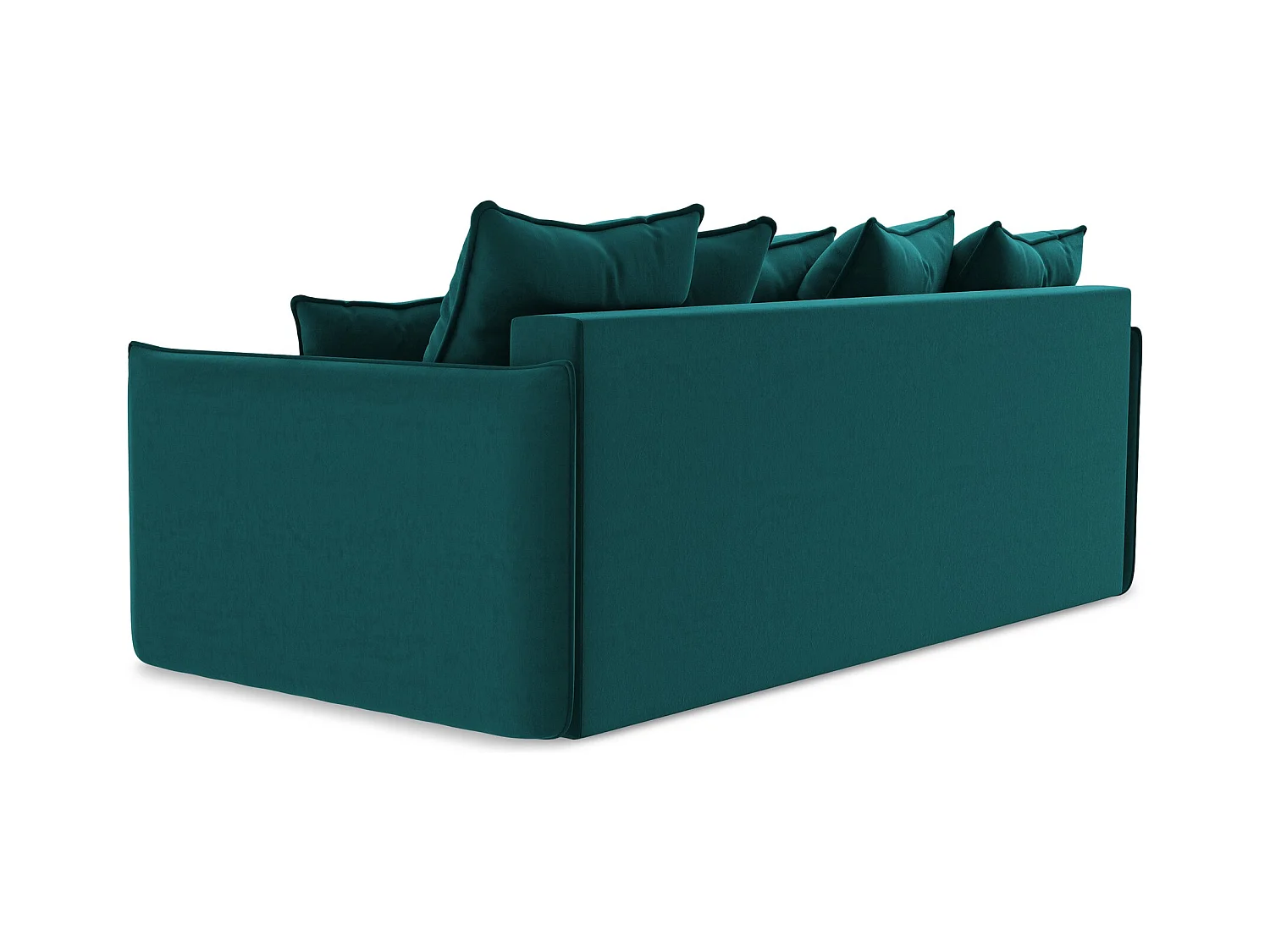 Driezits-slaapbank van marinier velours - HULA