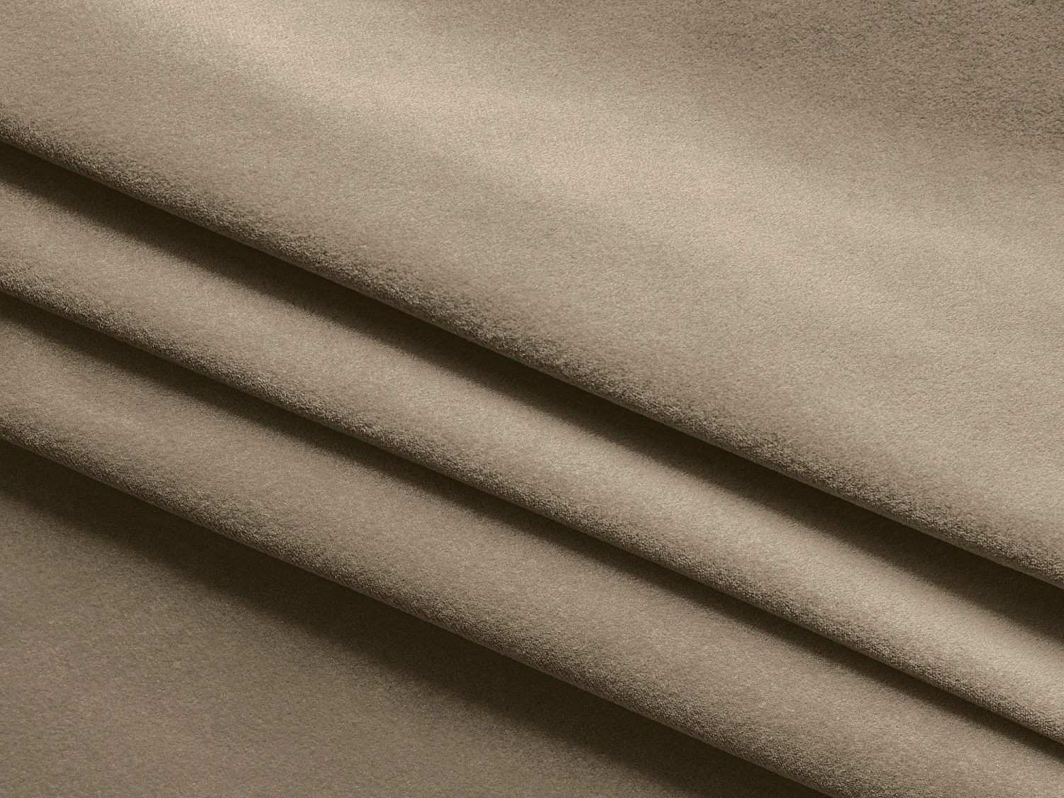 Canapé 3 places convertible en velours - beige foncé - HULA