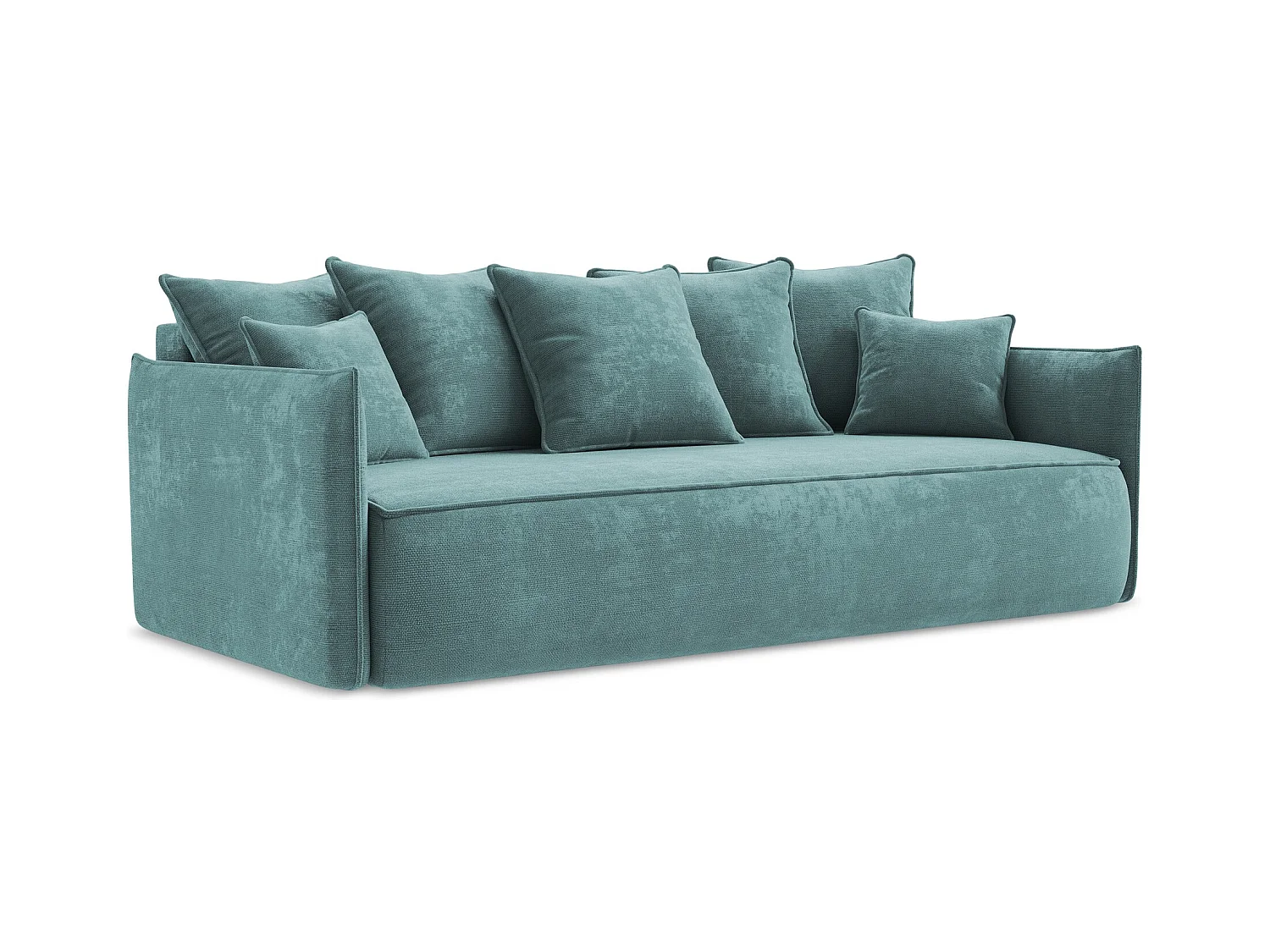 3-Sitzer Sofa mit Schlaffunktion - - Chenille - Jeans - HULA