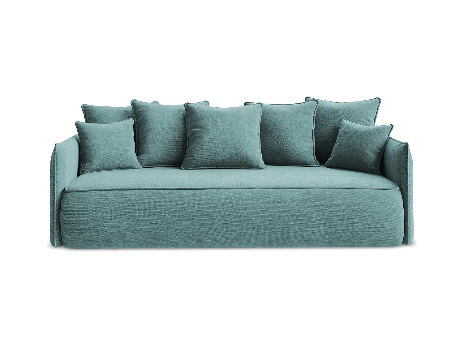 3-Sitzer Sofa mit Schlaffunktion - - Chenille - Jeans - HULA
