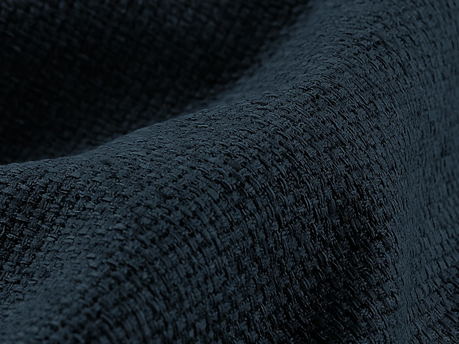 Sofá de 3 lugares convertível em tecido texturizado azul royal - HULA