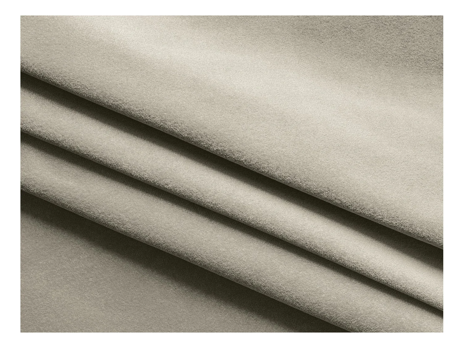 Sofá cama de 3 plazas de terciopelo perla - HULA