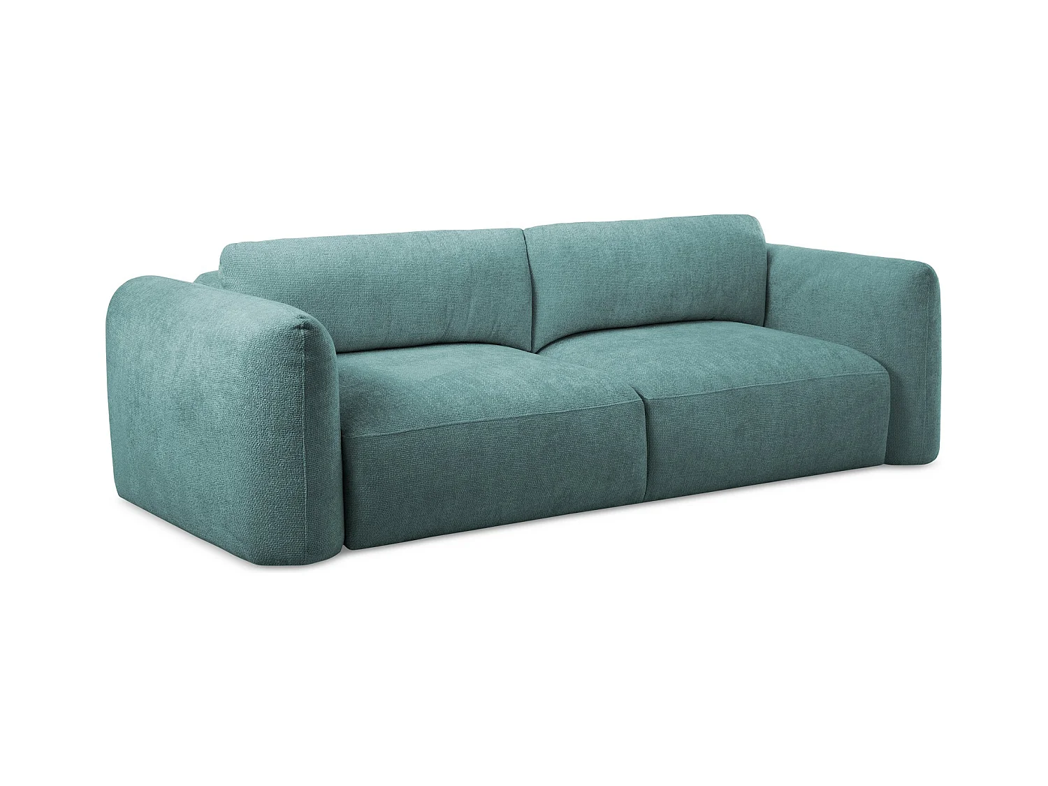 3-Sitzer Sofa mit Schlaffunktion - - Chenille - Jeans - MELE