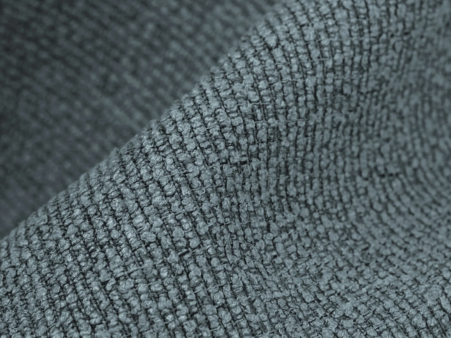 Sofá de 3 lugares convertível em tecido bouclé jeans - MILU