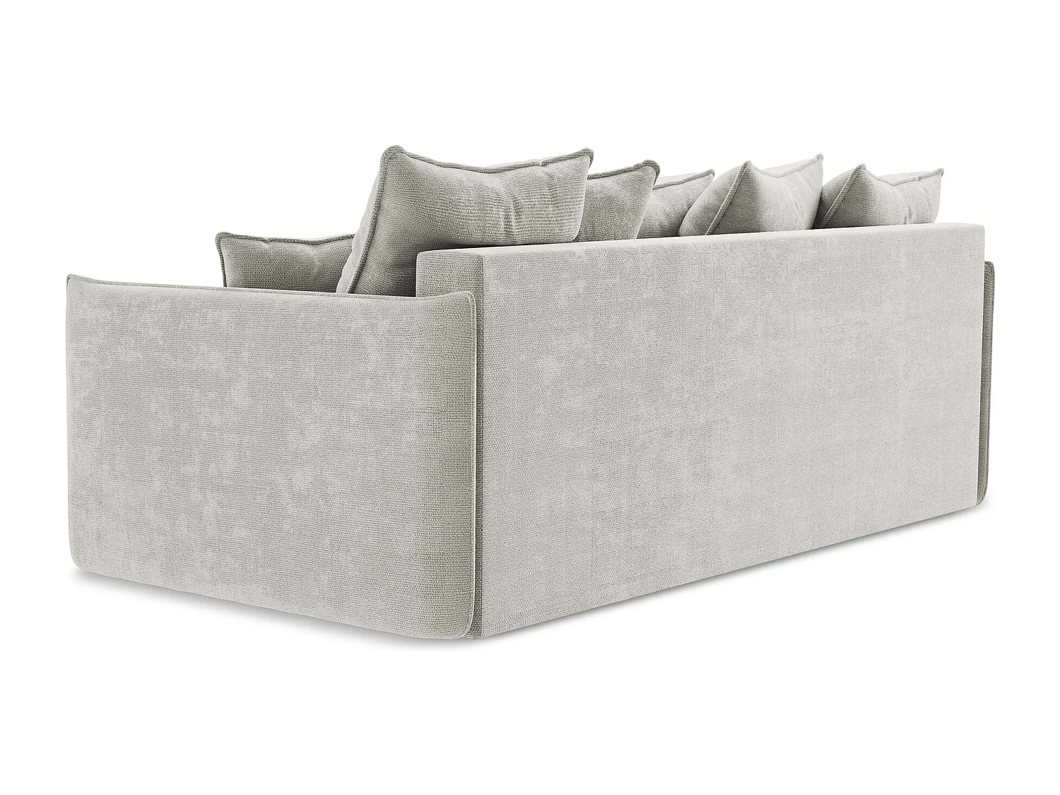 3-Sitzer Sofa mit Schlaffunktion - - Chenille - Hellgrau - HULA