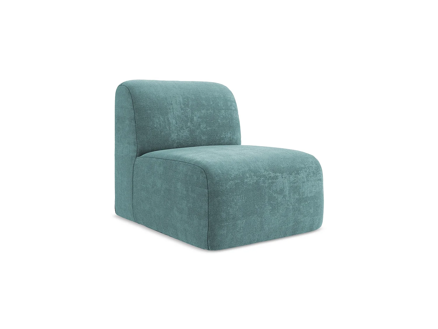 Bankmodule midden van jeans chenille stof - CERVO