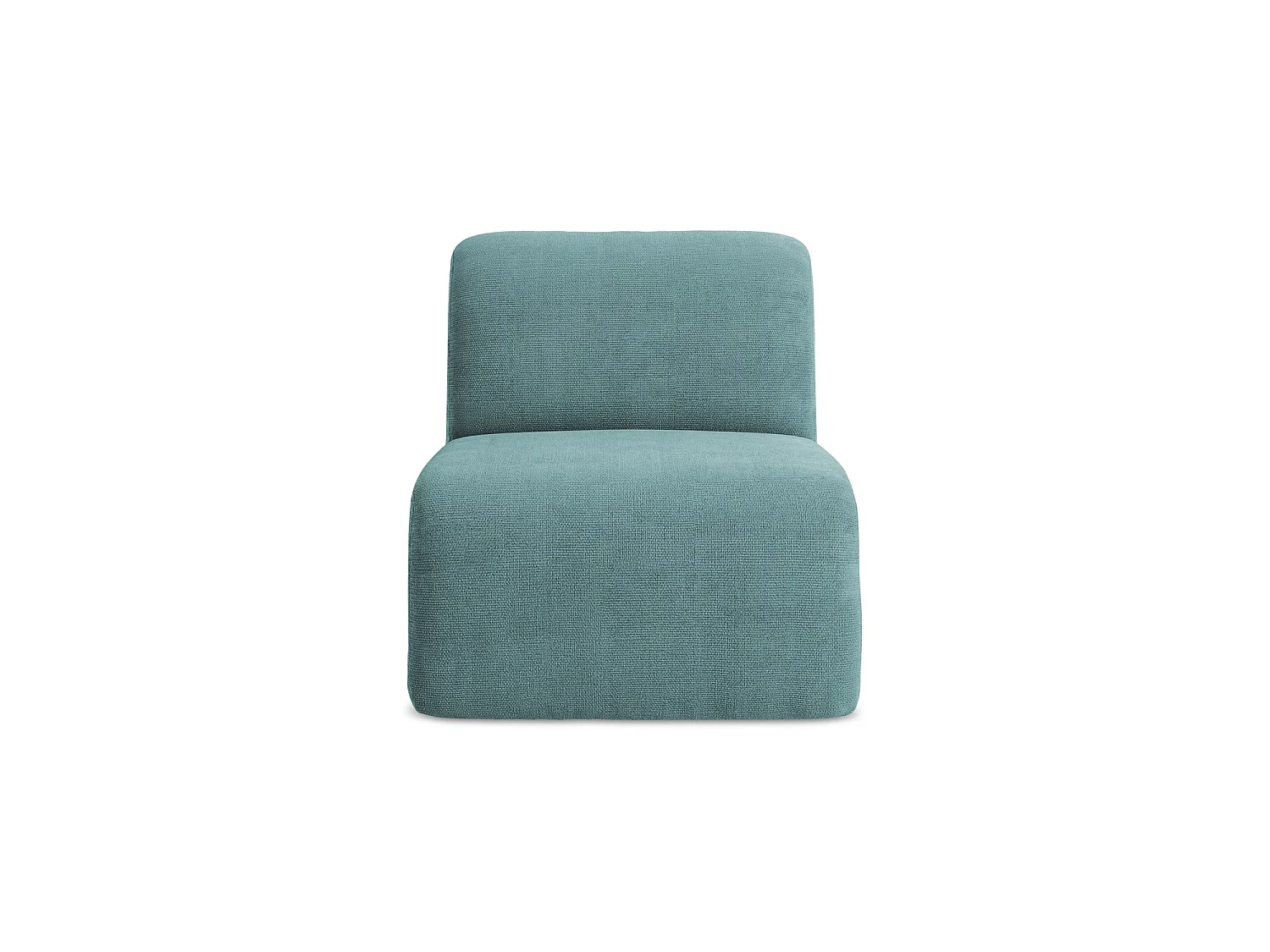 Bankmodule midden van jeans chenille stof - CERVO