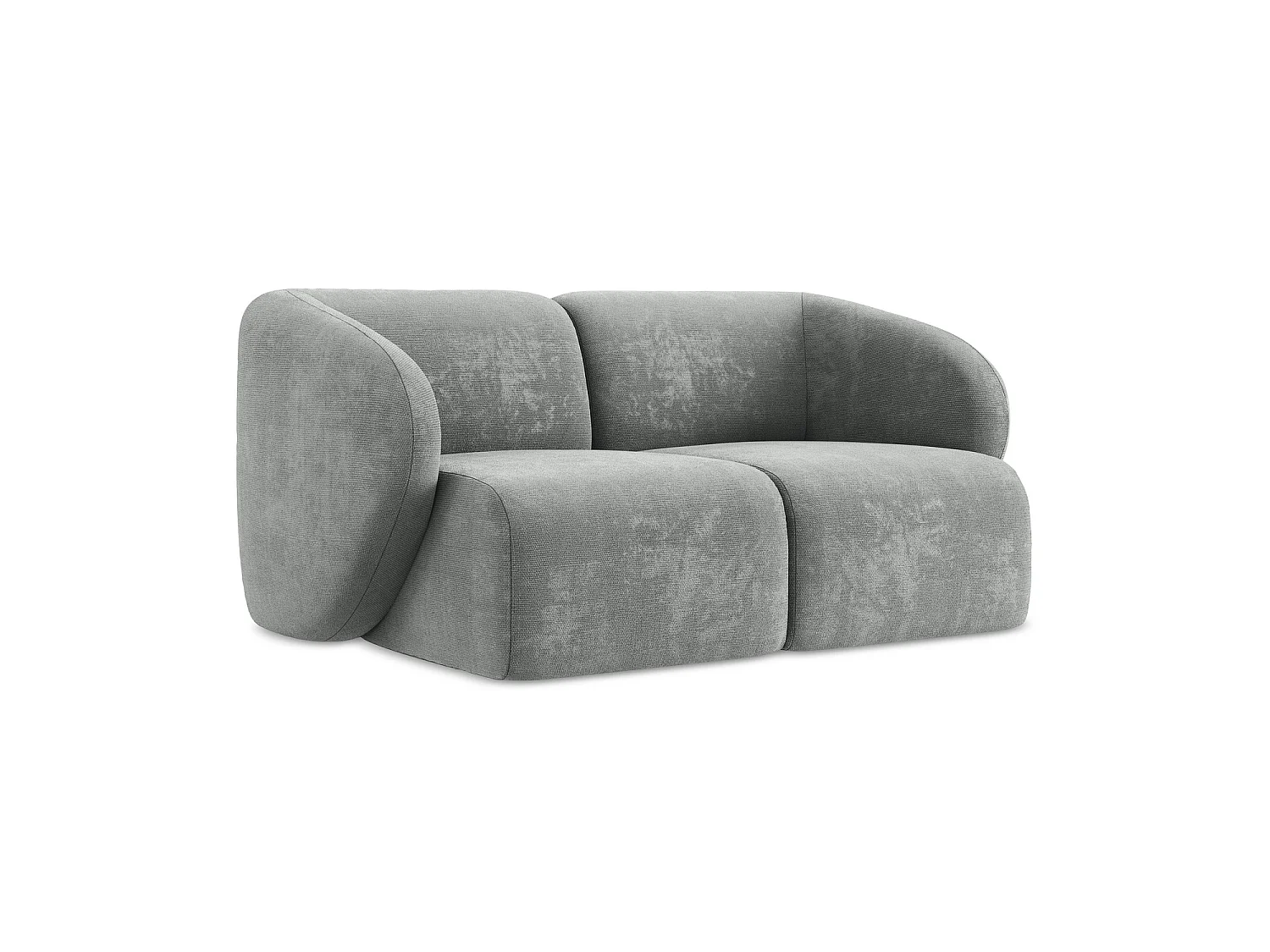 2-Sitzer Sofa - - Chenille - Grau - CERVO