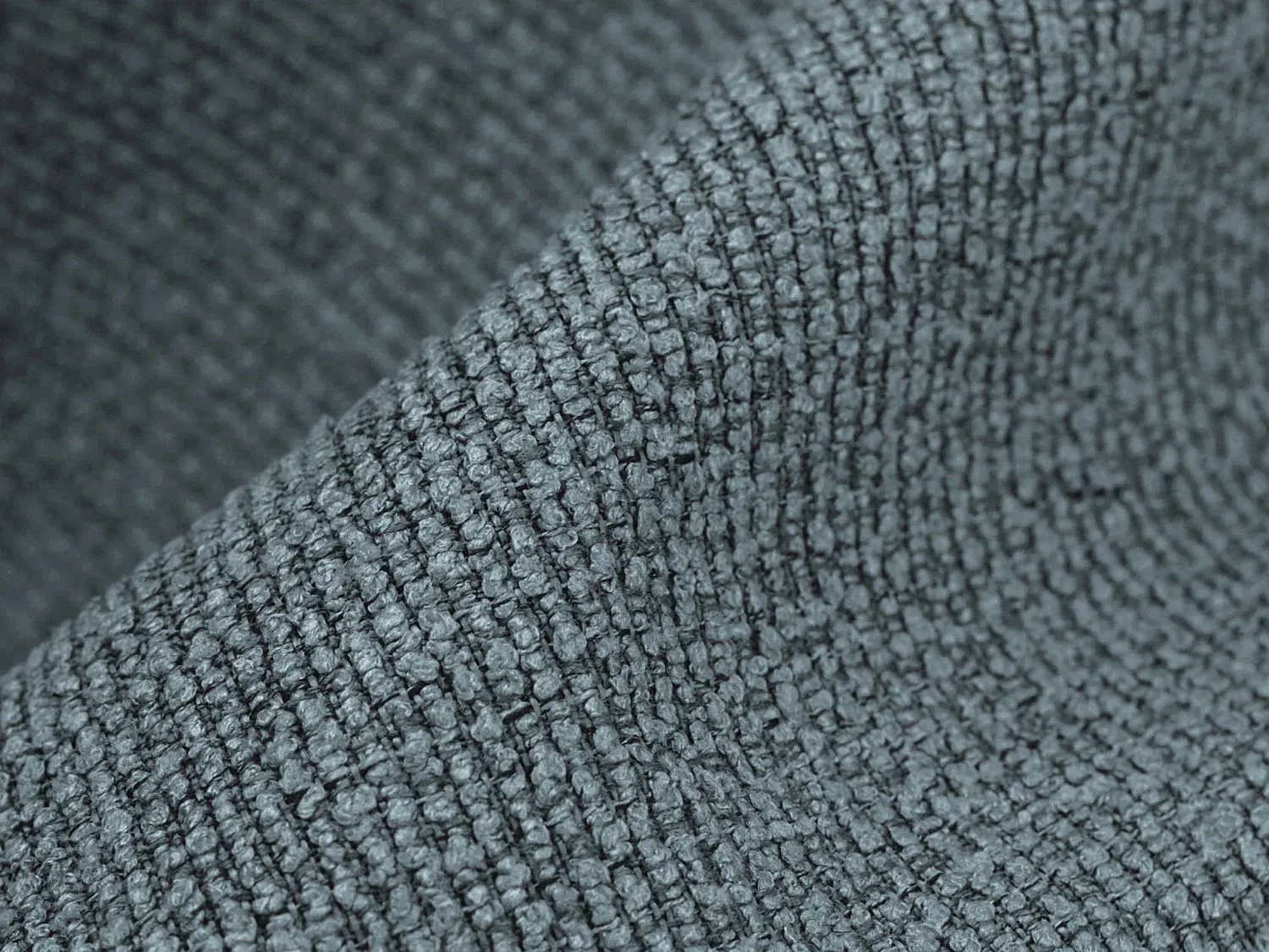 Modulaire hoekbank links van jeans bouclé - CERVO