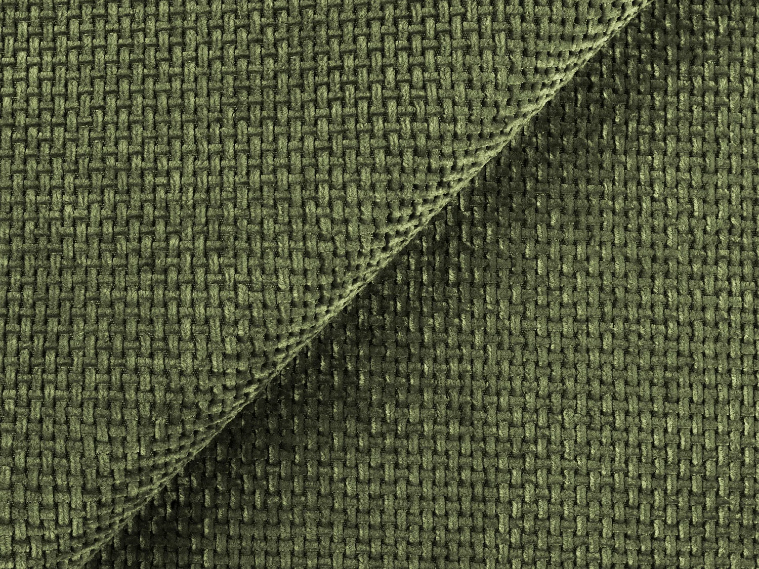 3-Sitzer Modulares Ecksofa - Ecke Links - Chenille - Grün - LANI