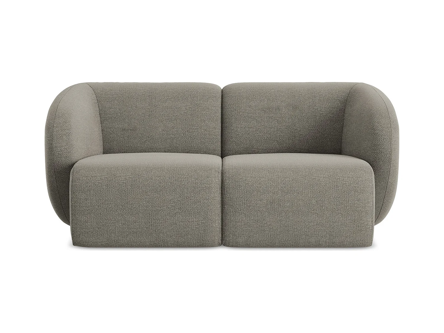 2-Sitzer Sofa - - Bouclé - Grau - LANI